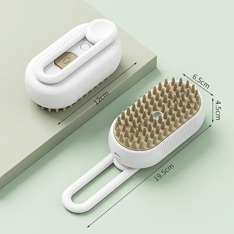 Cepillo Para Mascotas A Vapor Recargable
