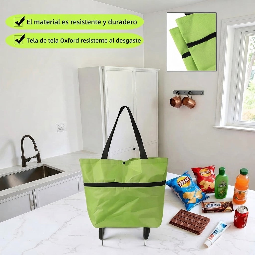 Bolso Plegable con Ruedas 2 en 1